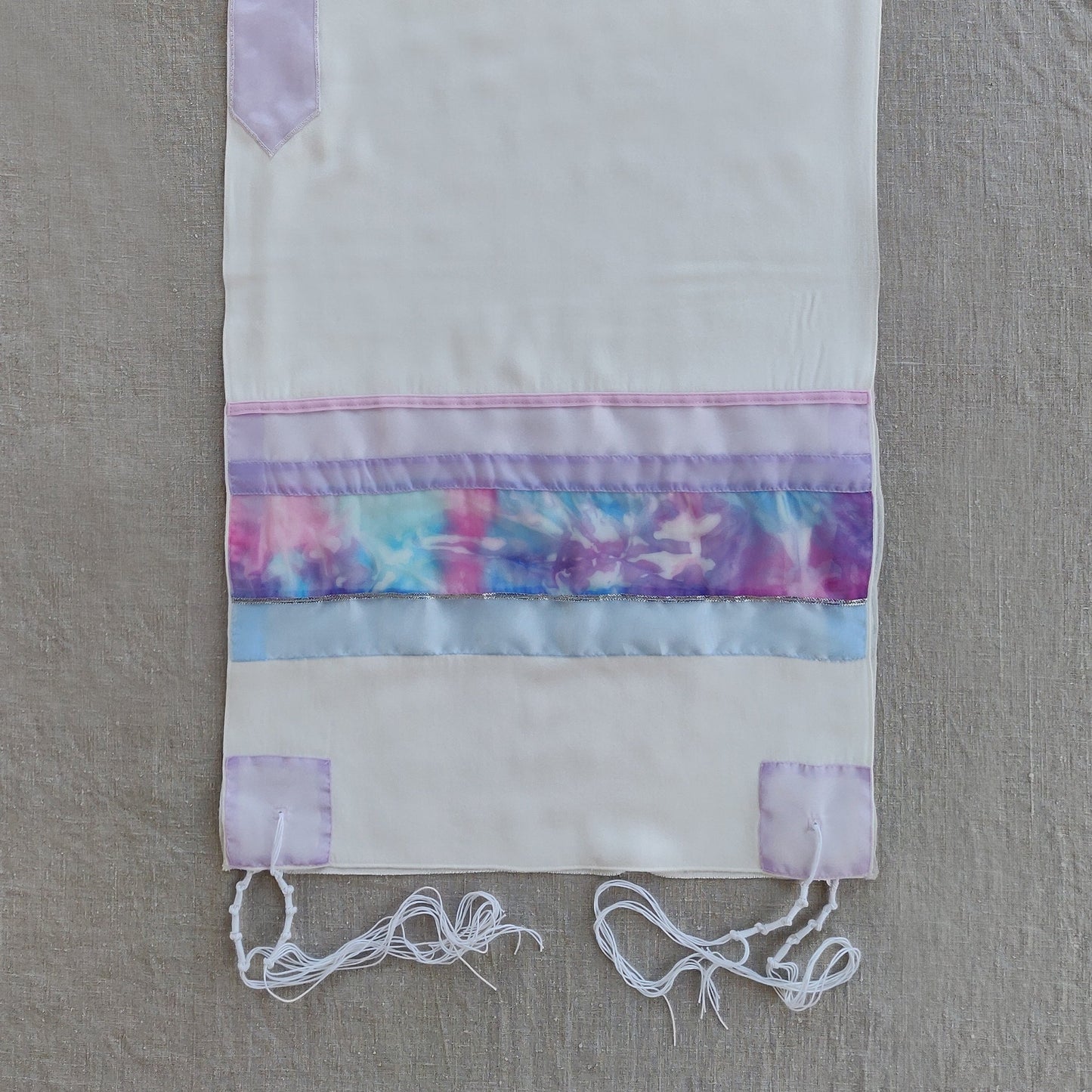 Lady Gabrieli - Viscose Tallit - Pink and Purple