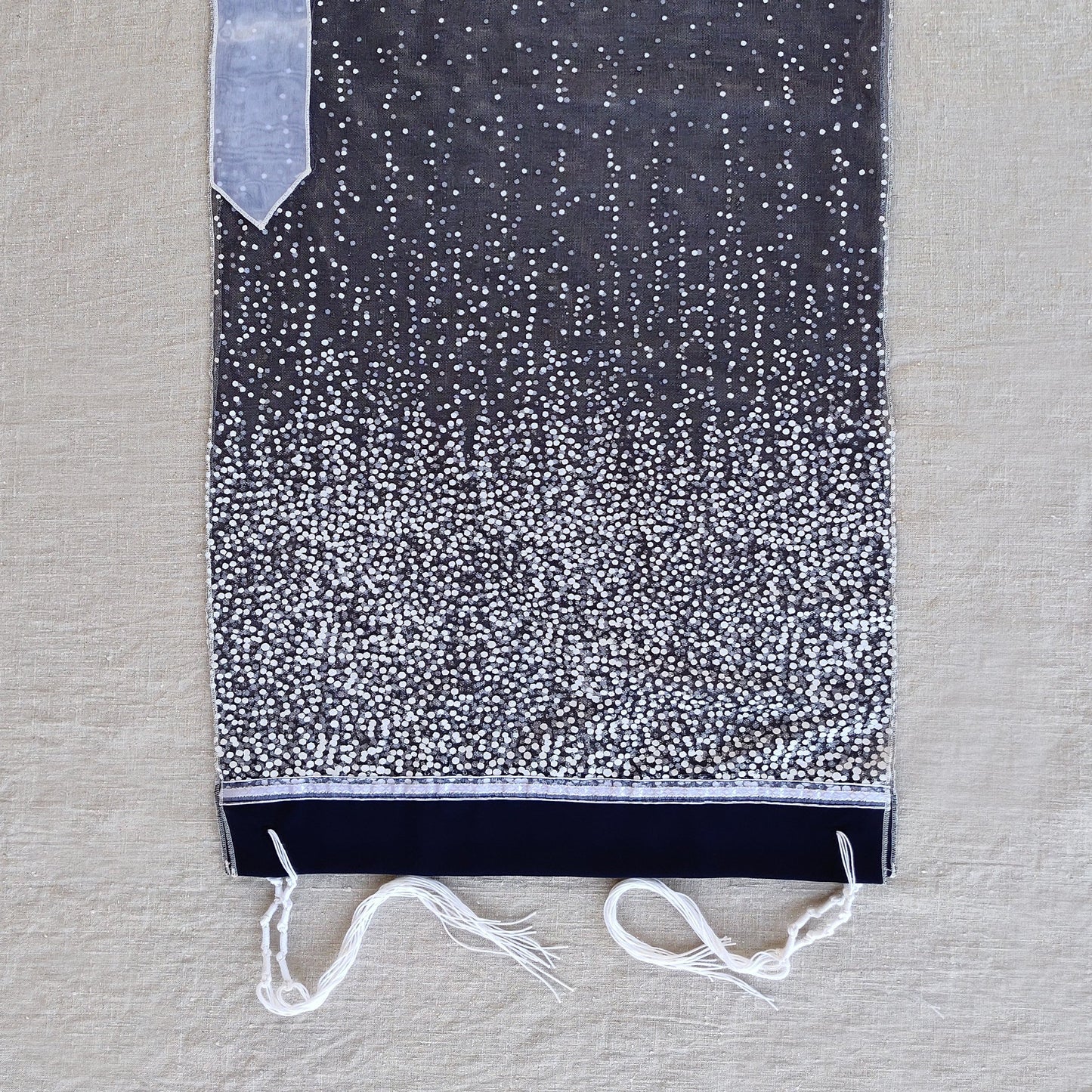 Lady Gabrieli - Tulle Tallit - Dark Blue Glitter