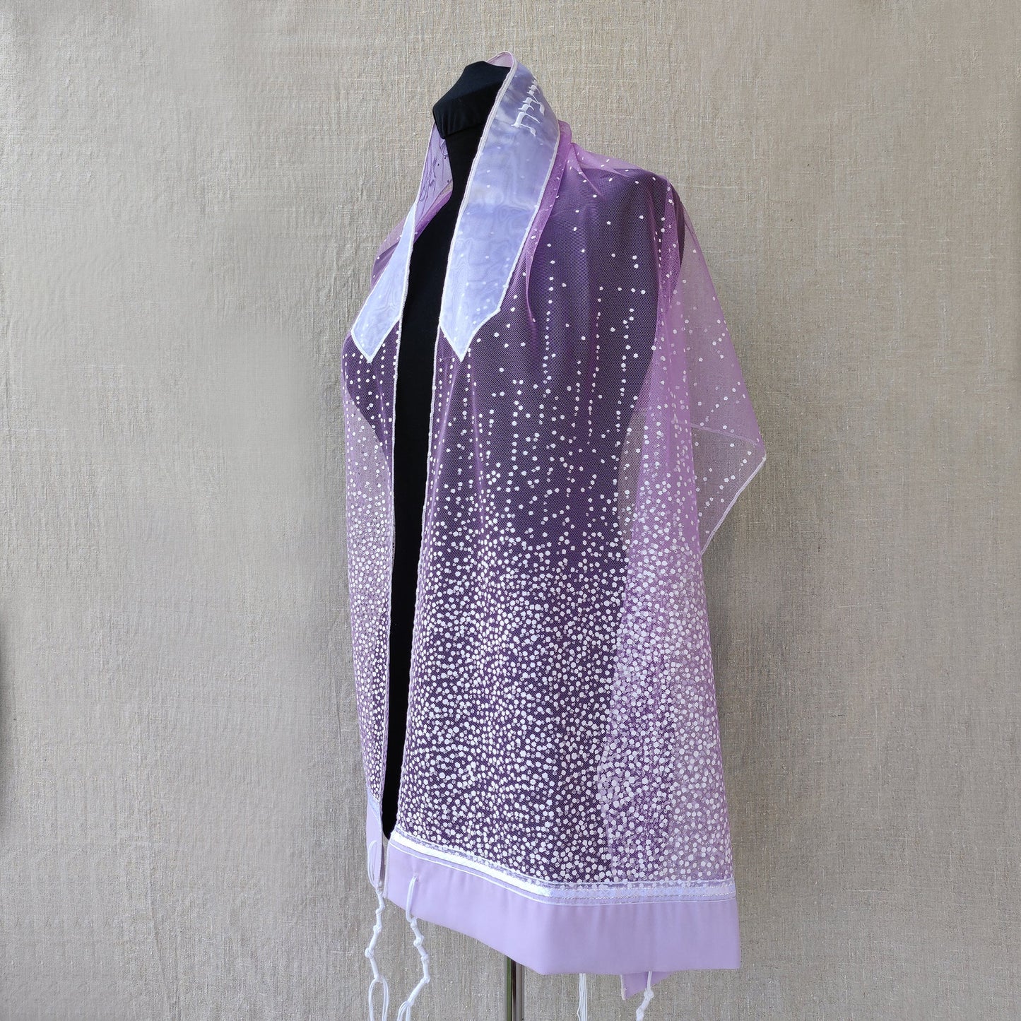 Lady Gabrieli - Tulle Tallit - Purple Glitter