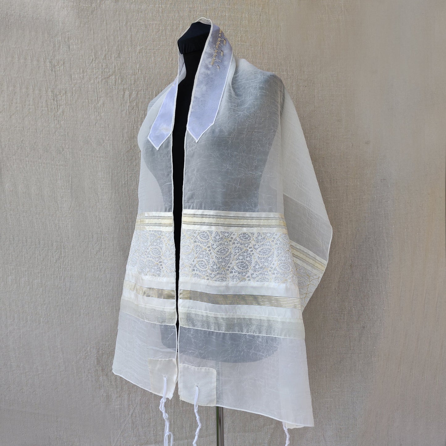 Lady Gabrieli - Voile Tallit - Gold