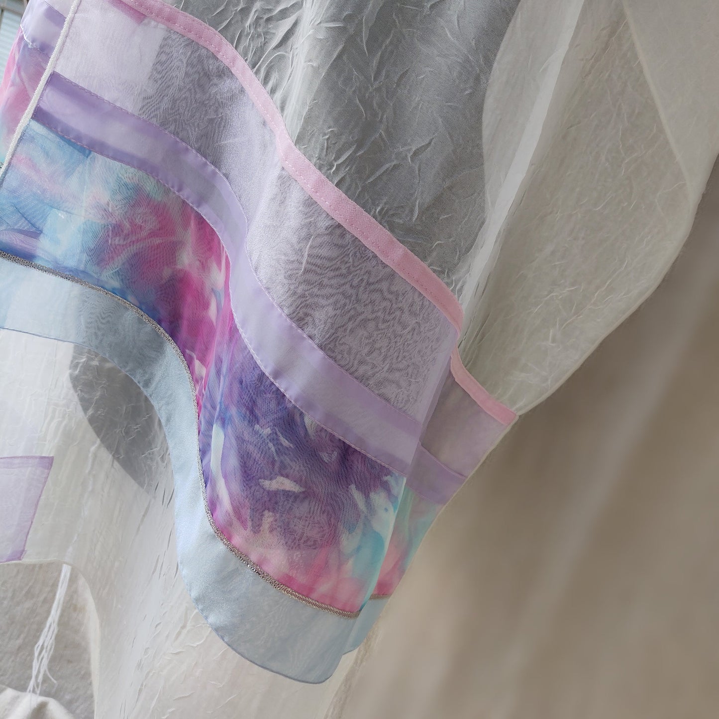 Lady Gabrieli - Voile Tallit - Pink and Purple