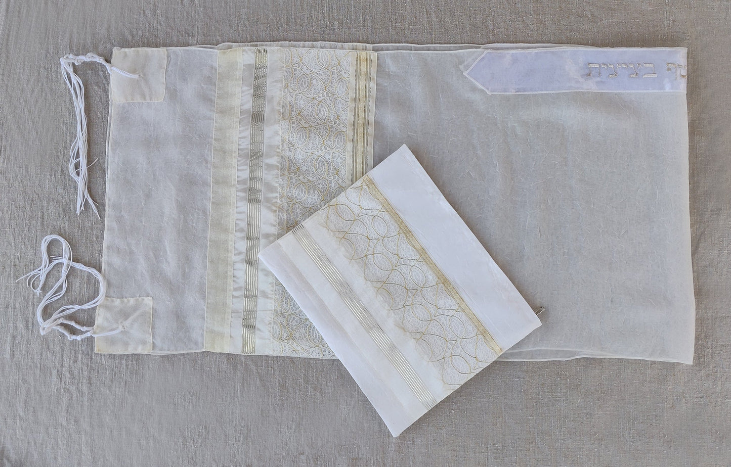 Lady Gabrieli - Voile Tallit - Gold