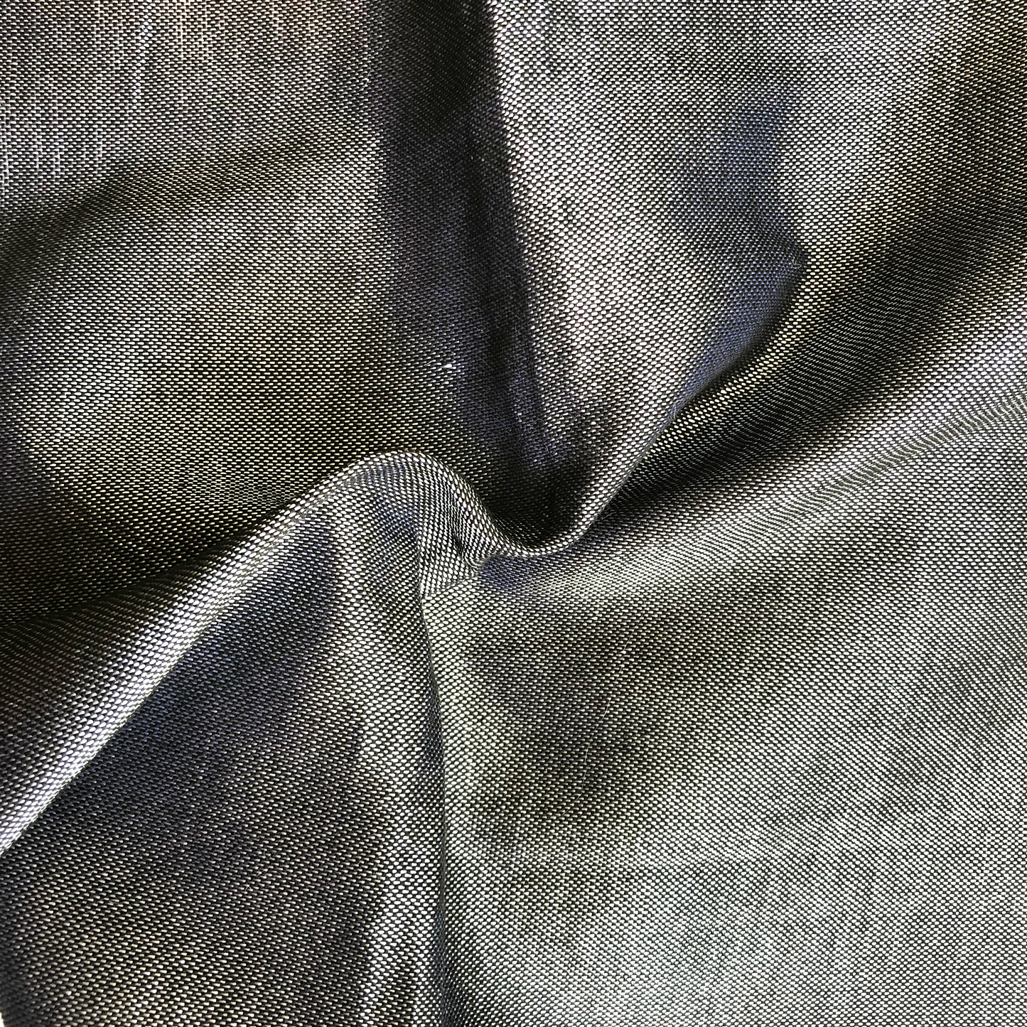 Elia - Silk Tallit- Black with Gold on Gray