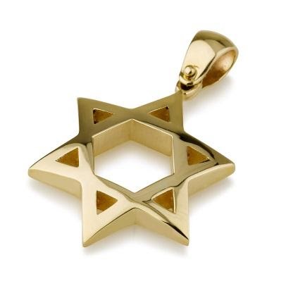 Pendant - 14K Star of David Pendant - Chaya & Raphael's Galleries
