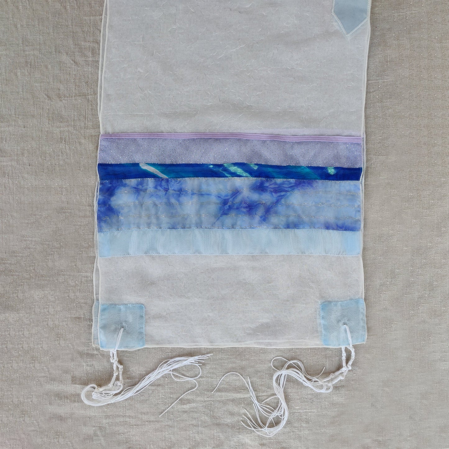 Lady Gabrieli - Voile Tallit - Purple Glitter