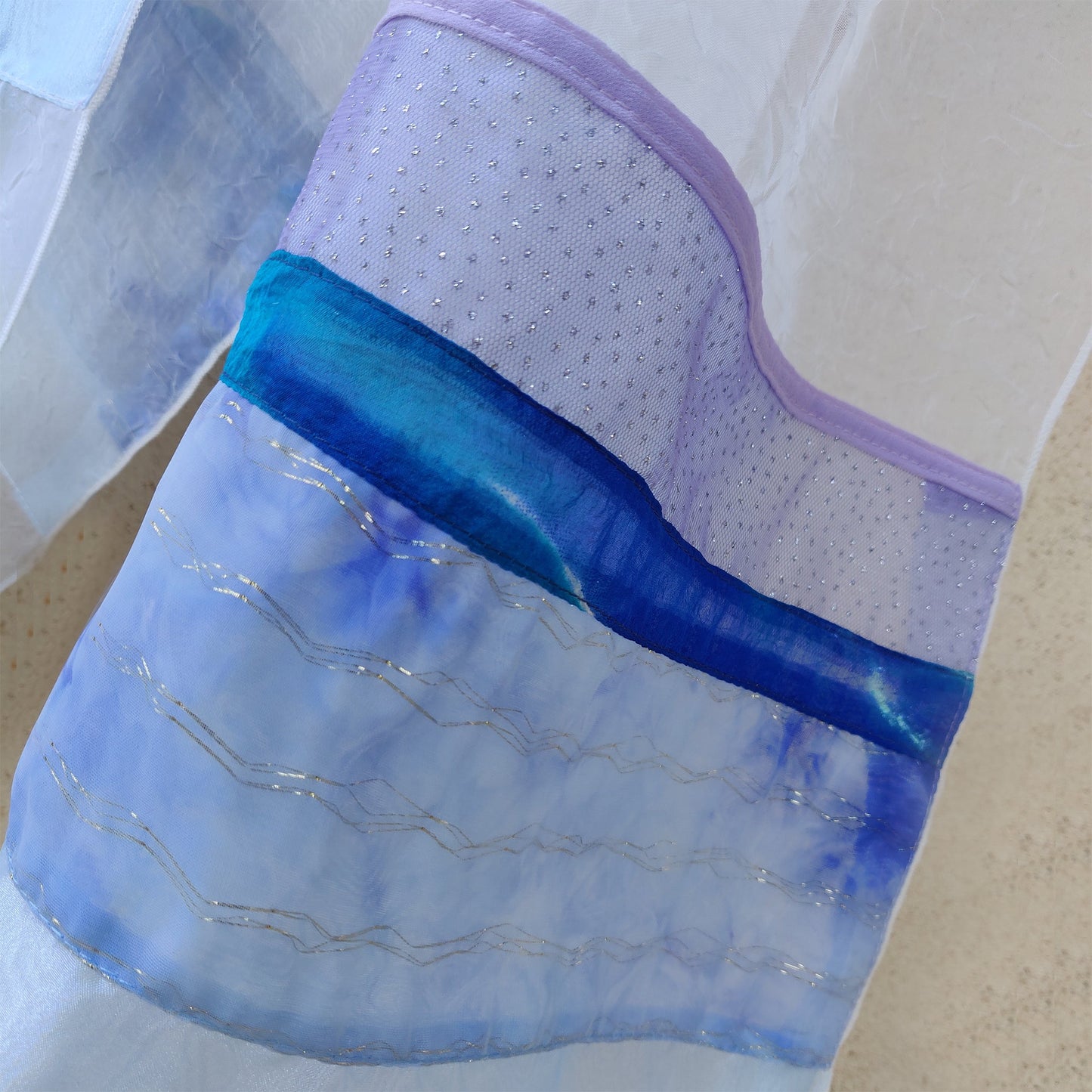 Lady Gabrieli - Voile Tallit - Purple Glitter