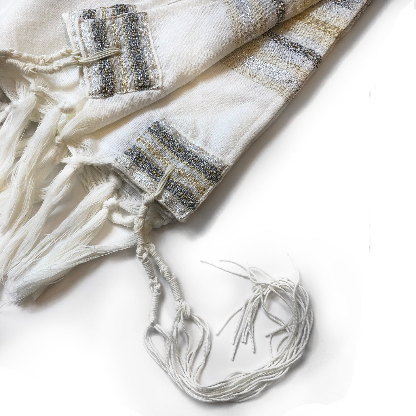 Gabrieli Premium - Wool Tallit - Gold & Silver