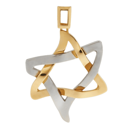 PENDANT «ICE AND FIRE» with GOLD - Chaya & Raphael's Galleries