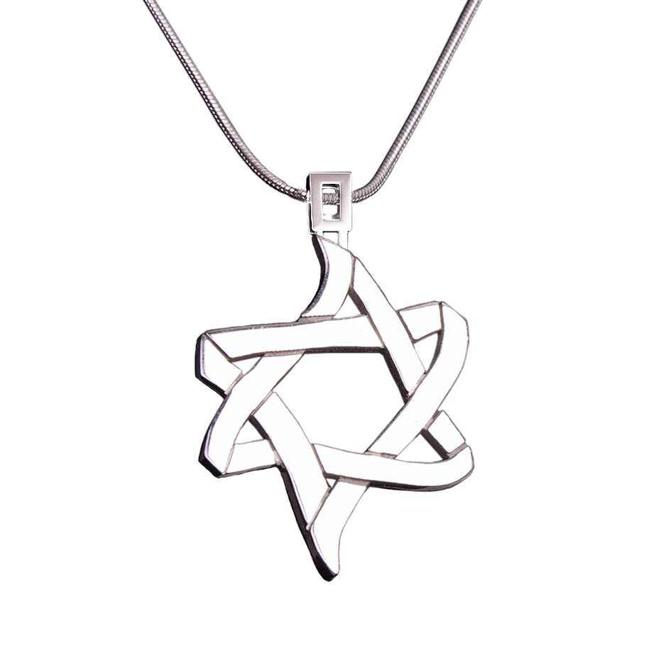PENDANT «ICE AND FIRE» with SILVER - Chaya & Raphael's Galleries