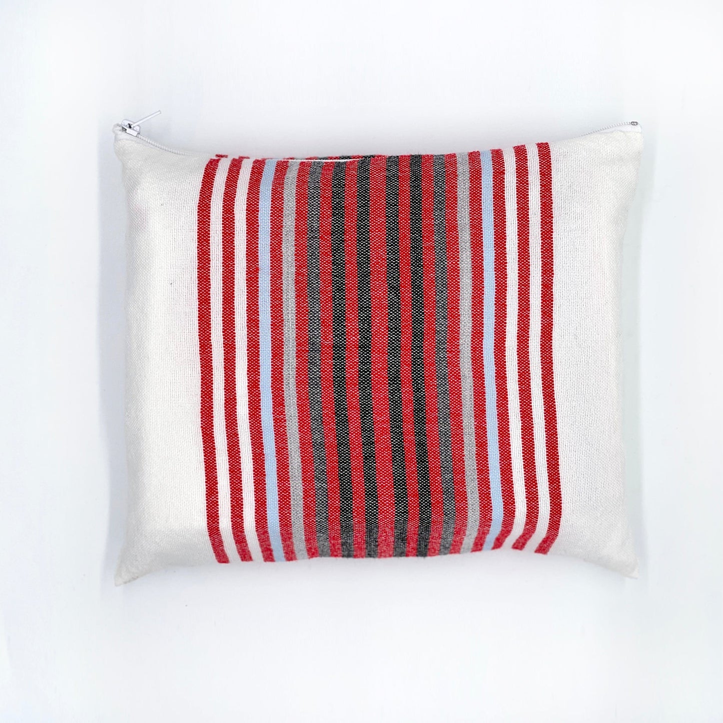 Ron - Wool Tallit - Red and Black Stripes