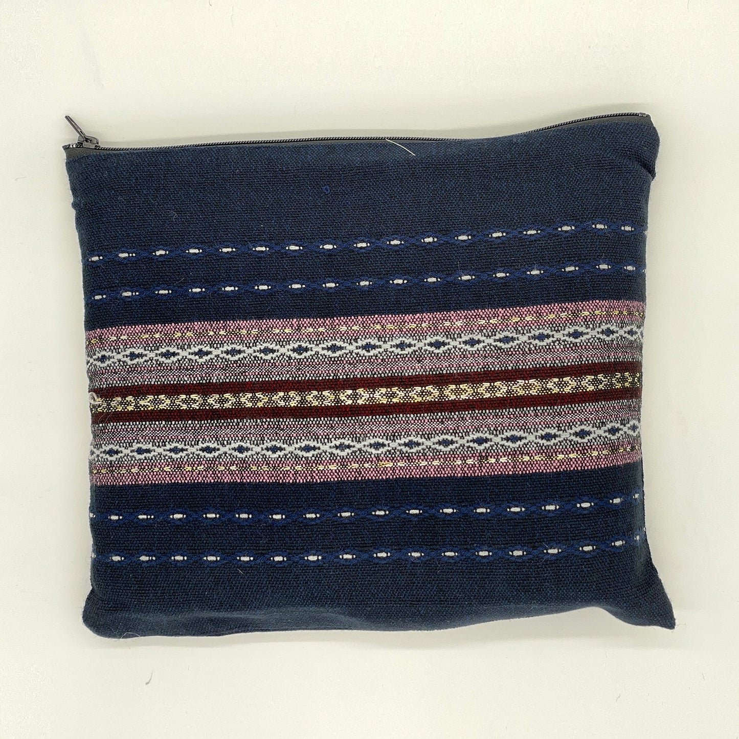 Gabrieli Premium - Wool Tallit - Lilac Purple, White, Bordeaux and Gold on Dark Blue