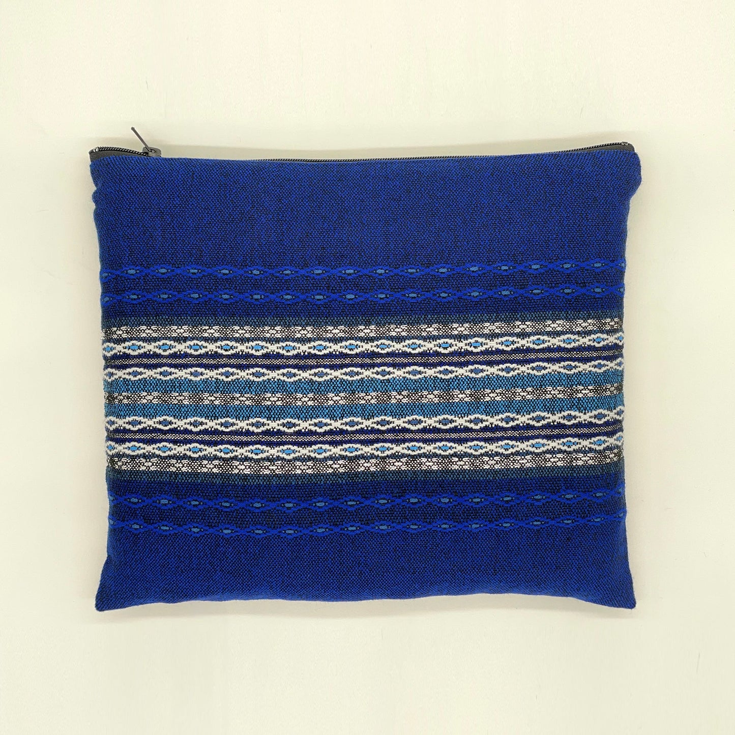 Gabrieli Premium - Wool Tallit - Shades of Blue with Silver on Blue