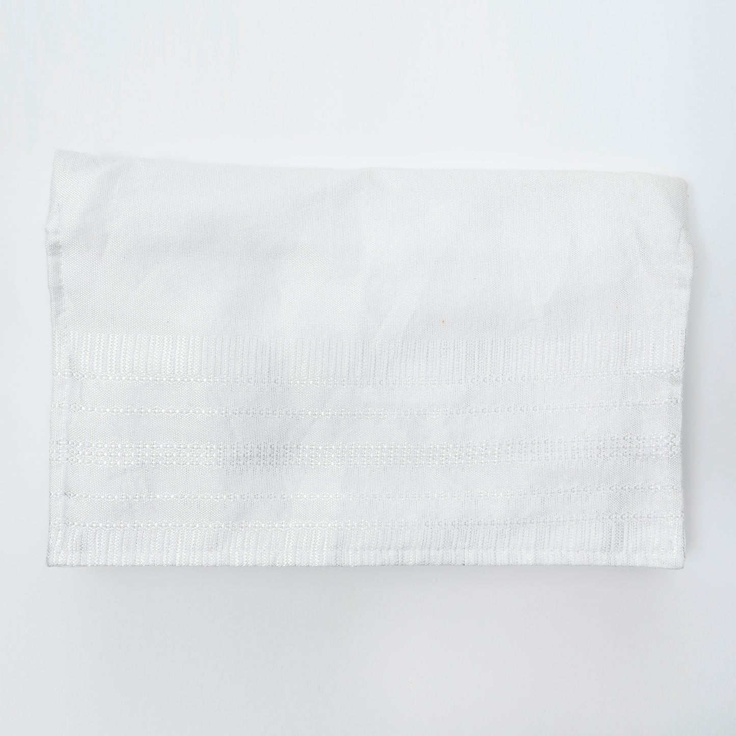Elia - Silk Tallit - White on White