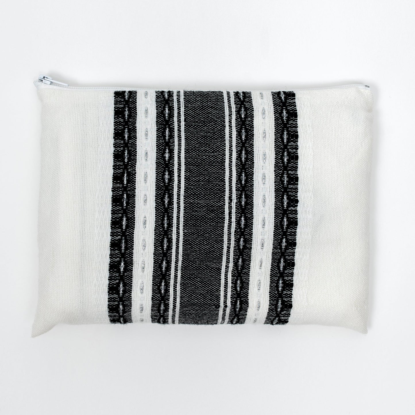 Samuel - Wool Tallit - Black and Silver