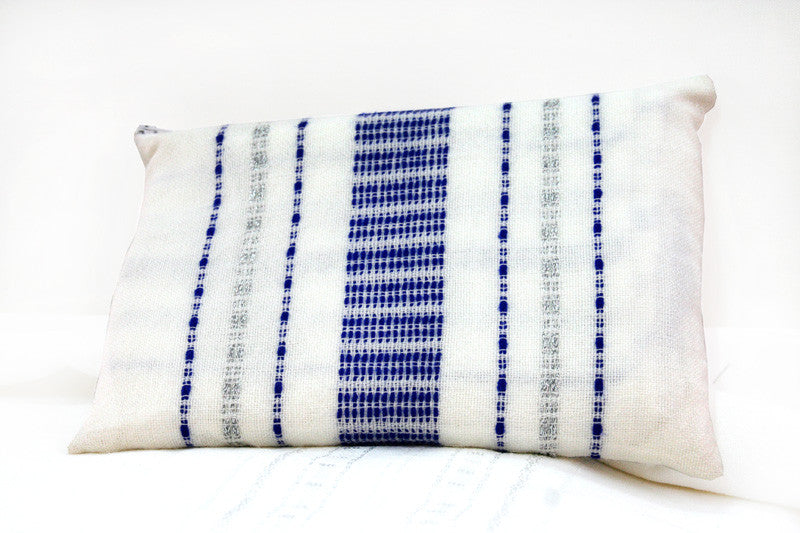 Perach - Wool Tallit - Blue and Silver