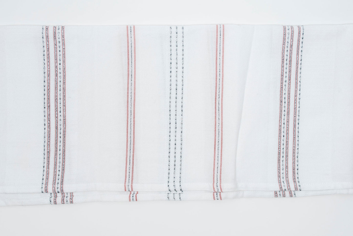 Elia - Silk Tallit - Pink and Silver on White