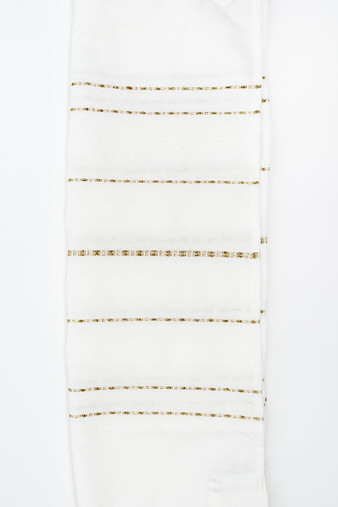Perach - Wool Tallit - Gold Stripes