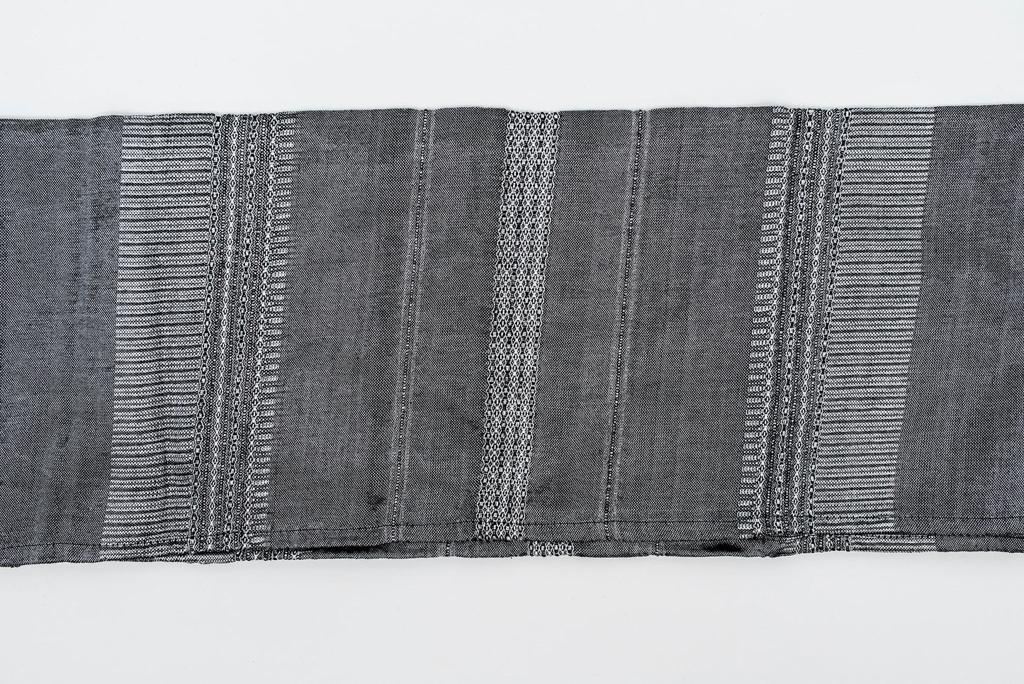 Elia - Silk Tallit - Silver on Gray