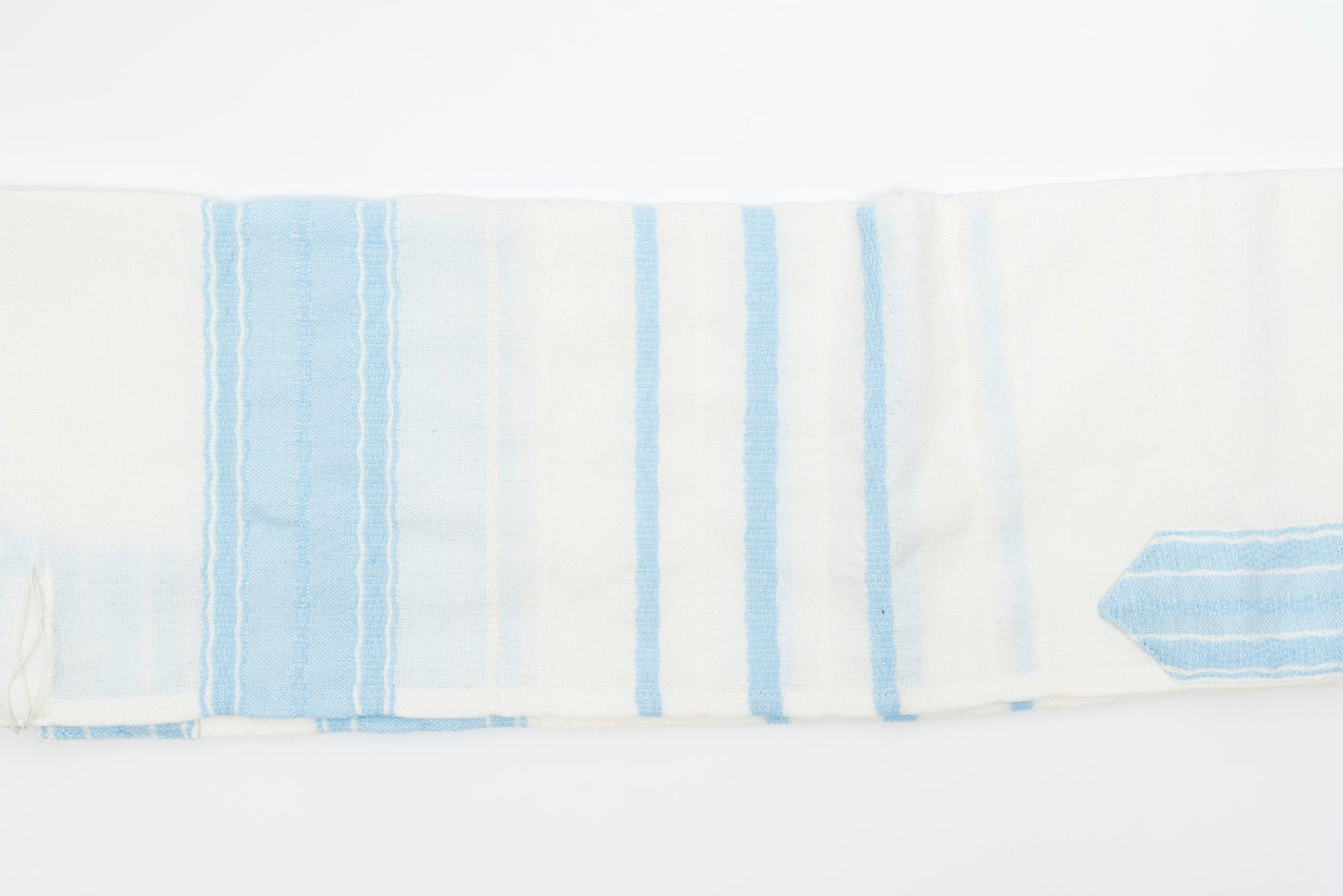 Adam - Wool Tallit - Baby Blue
