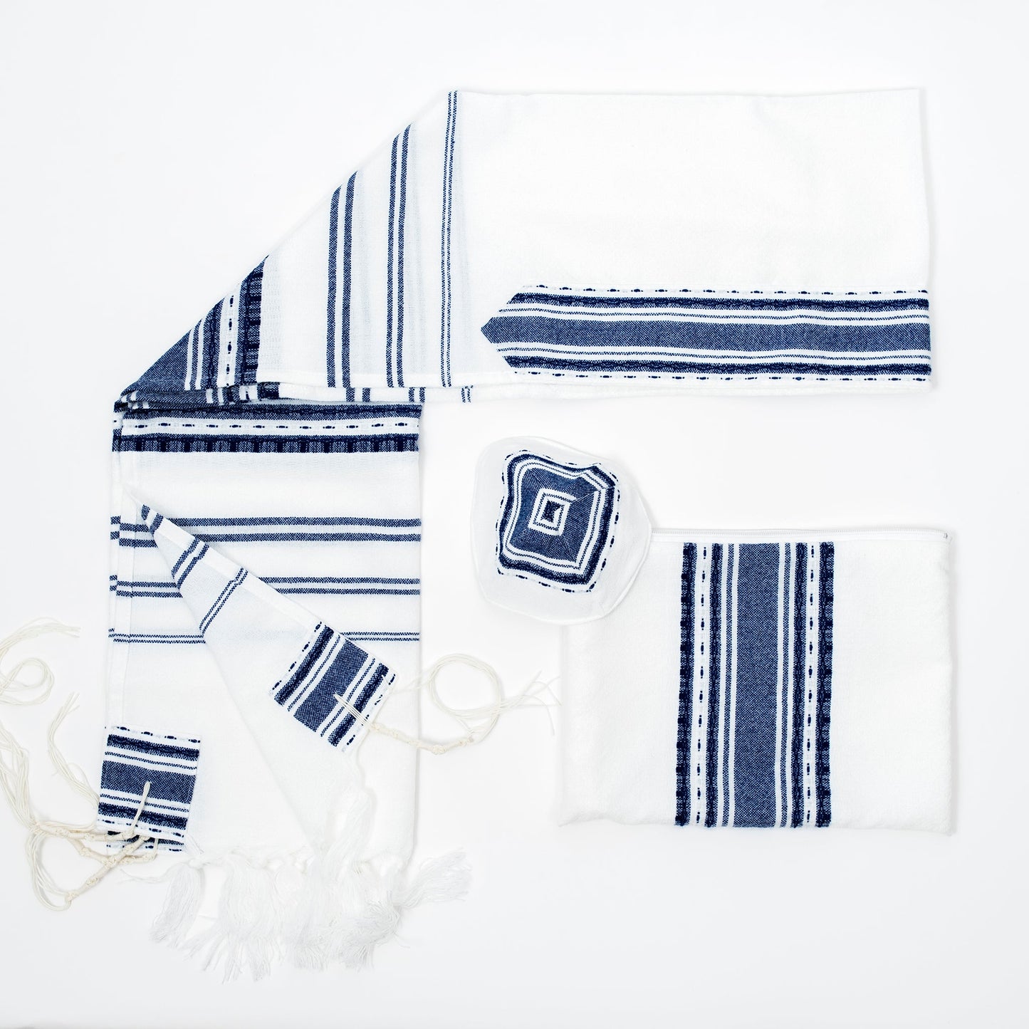 Samuel - Wool Tallit - Blue