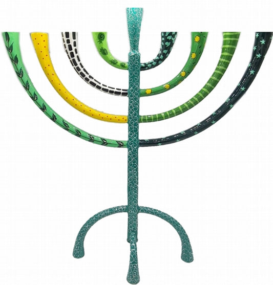 Chanukah Menorah Classic - Green