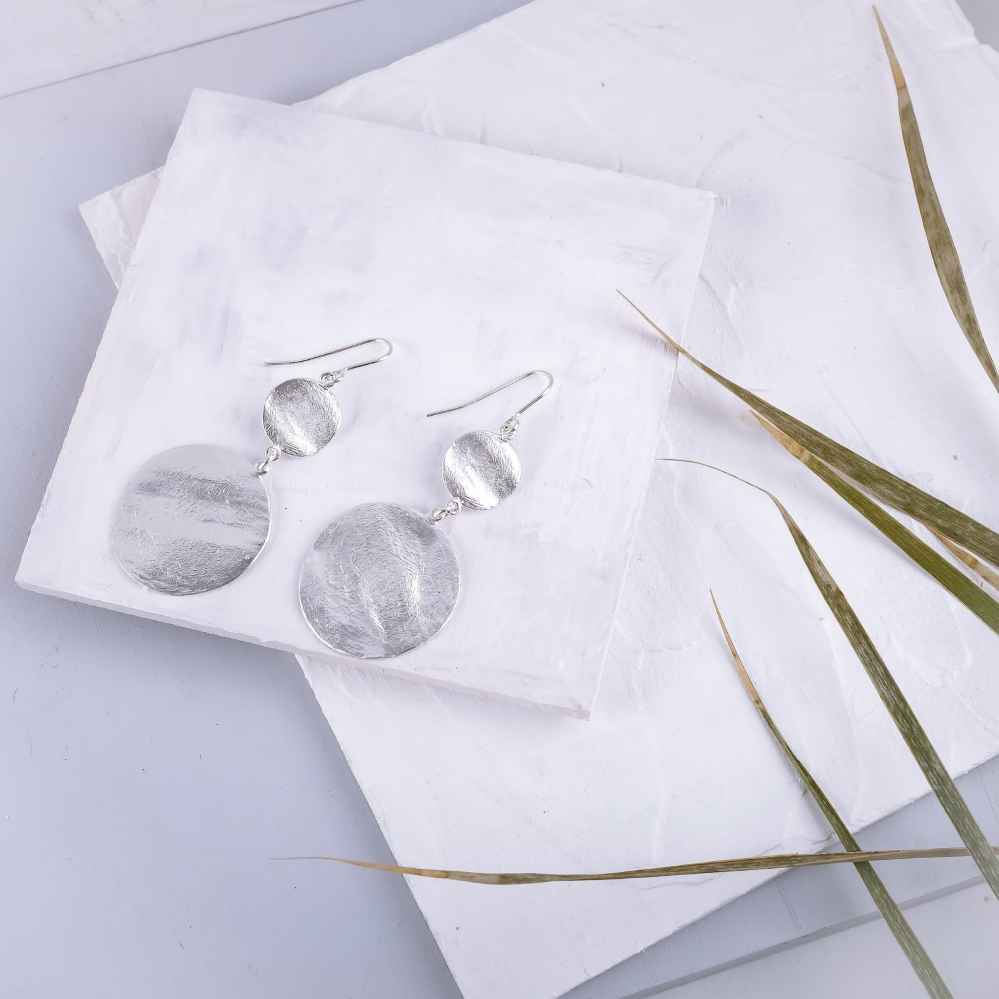 Gold Disc Earrings