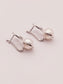 White South Pearl Infinity Earrings  with Diamonds