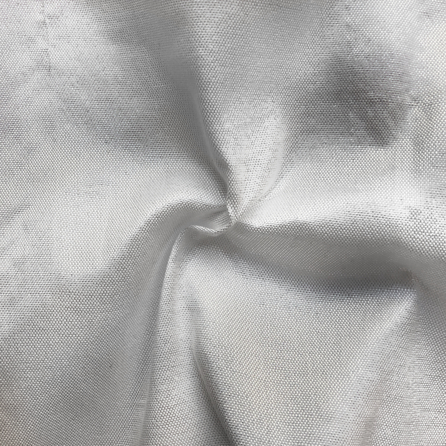 Adam - Silk Tallit - Greys and Silver on White