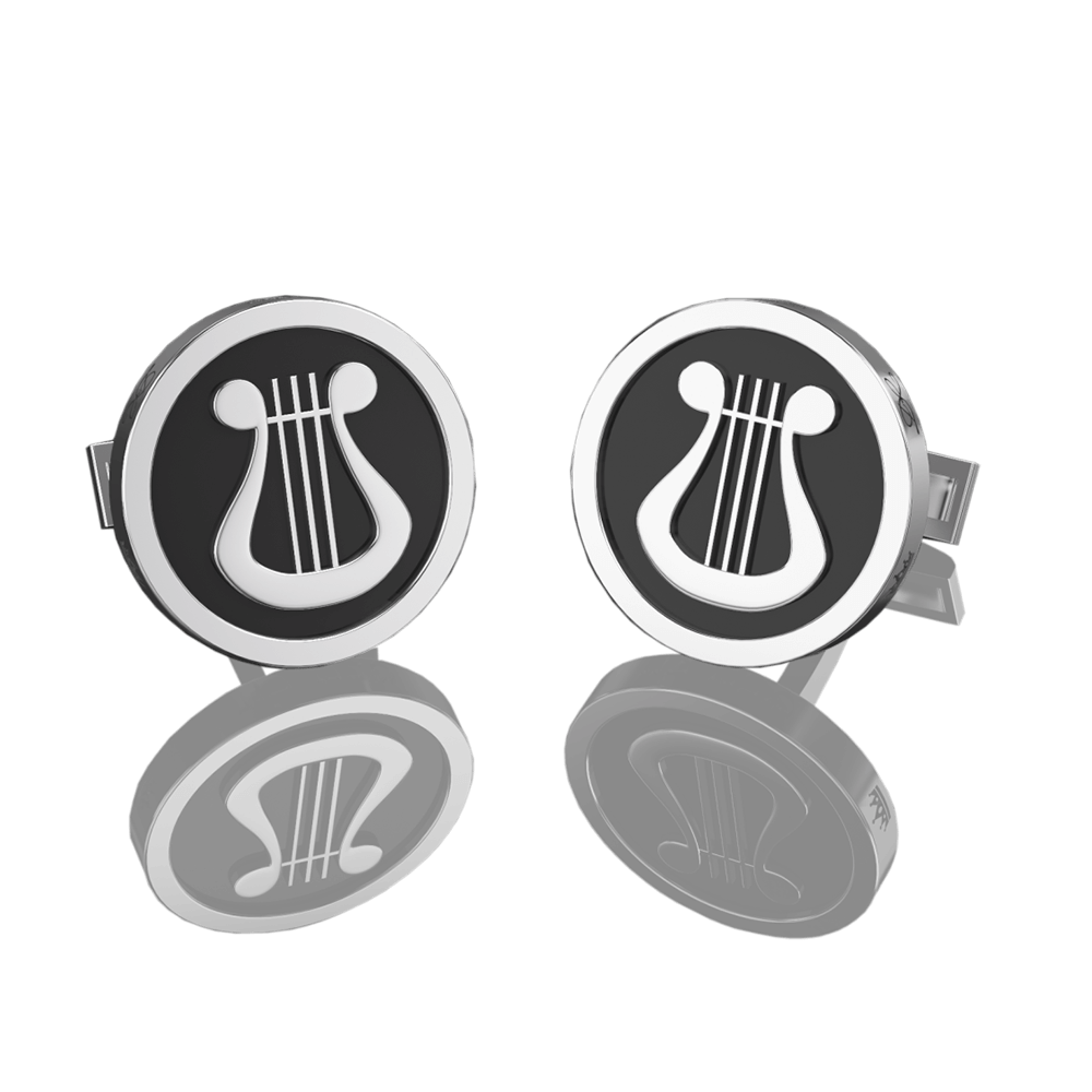 CUFFLINKS - “LYRE LEVIIM” - Chaya & Raphael's Galleries