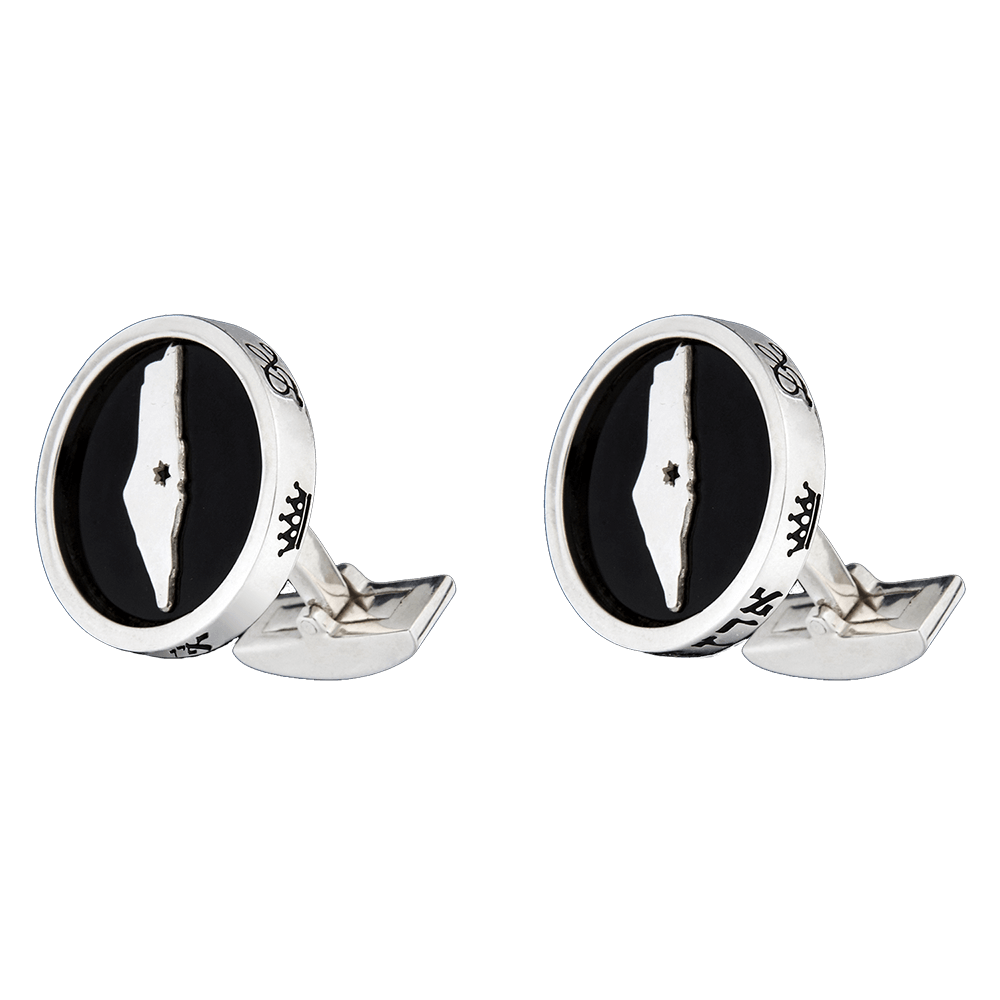 CUFFLINKS - “MAP OF ISRAEL” - Chaya & Raphael's Galleries