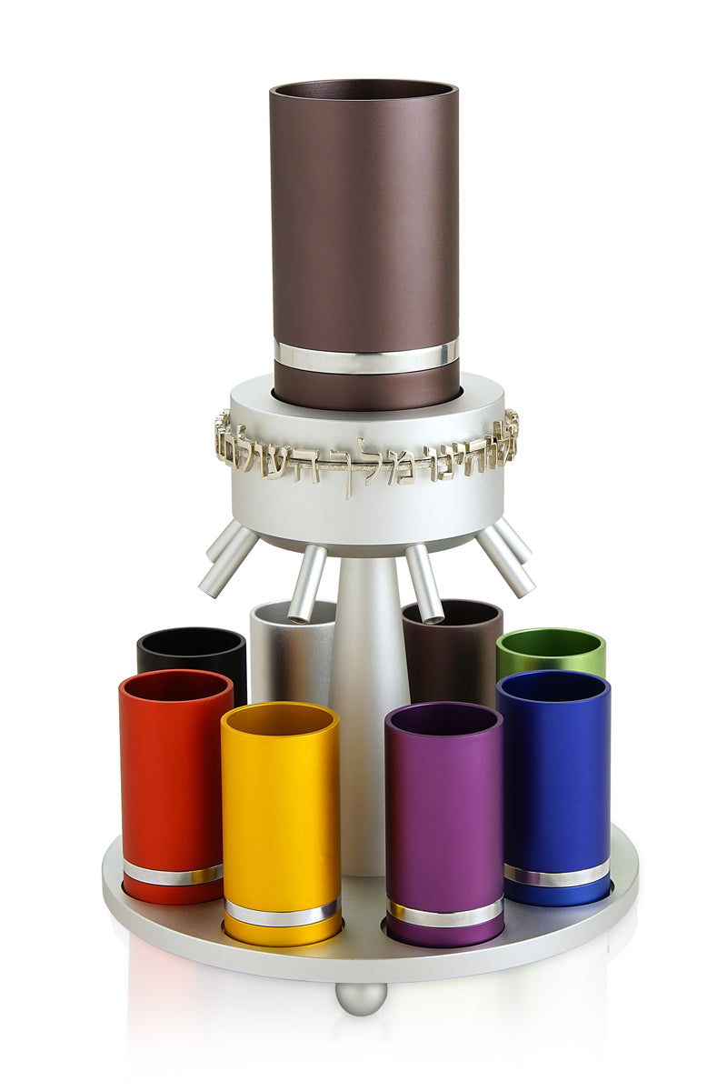 Wine Fountain 6 Cups Blue - Chaya & Raphael's Galleries