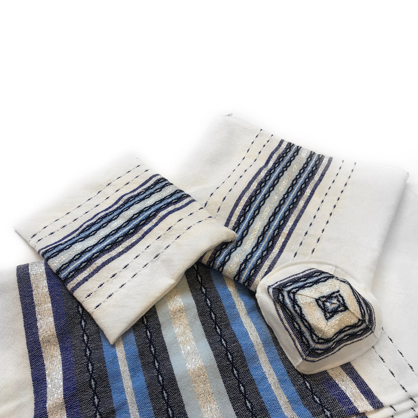 Gabrieli Premium - Wool Tallit - shades of Blue & Silver