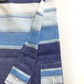Noam - Cotton Tallit - 3 Blues and Silver on White