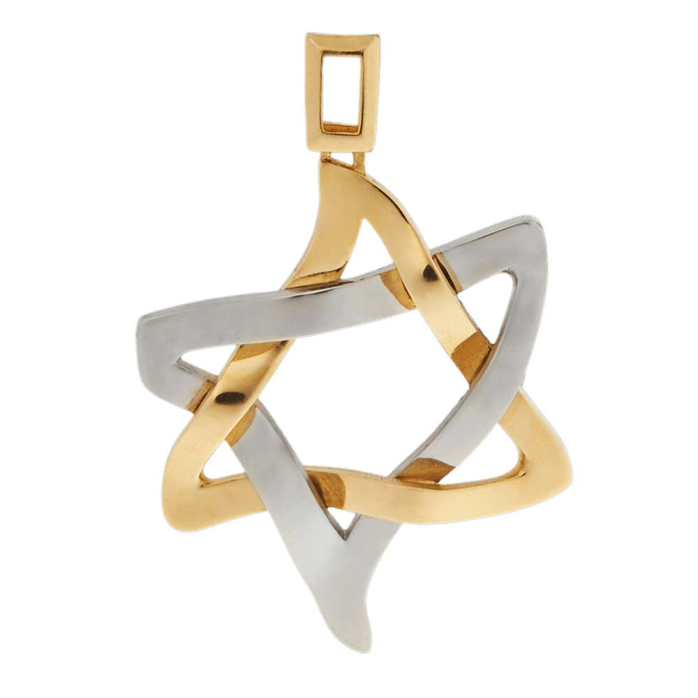 PENDANT «ICE AND FIRE» with GOLD - Chaya & Raphael's Galleries