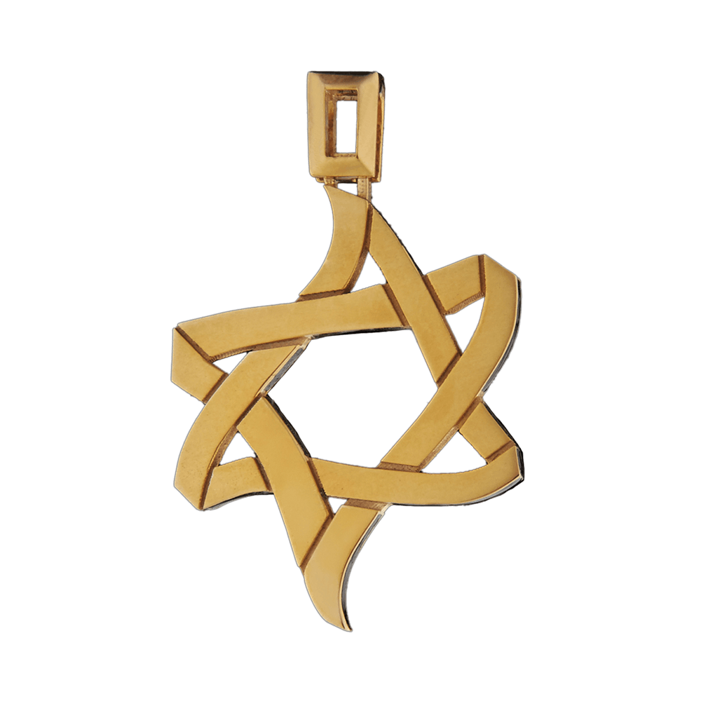 PENDANT «ICE AND FIRE» with GOLD - Chaya & Raphael's Galleries