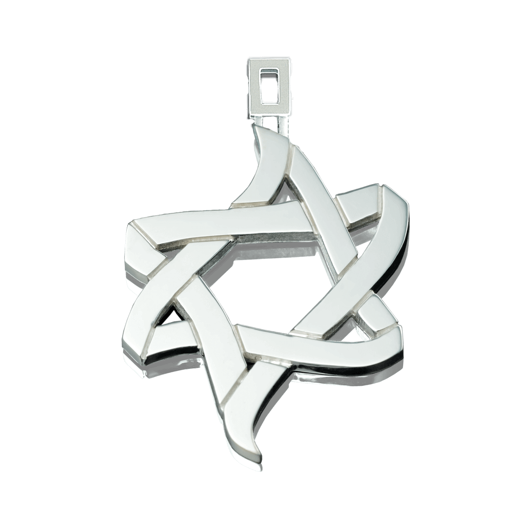 PENDANT «ICE AND FIRE» with GOLD - Chaya & Raphael's Galleries
