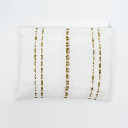 Perach - Wool Tallit - Gold Stripes