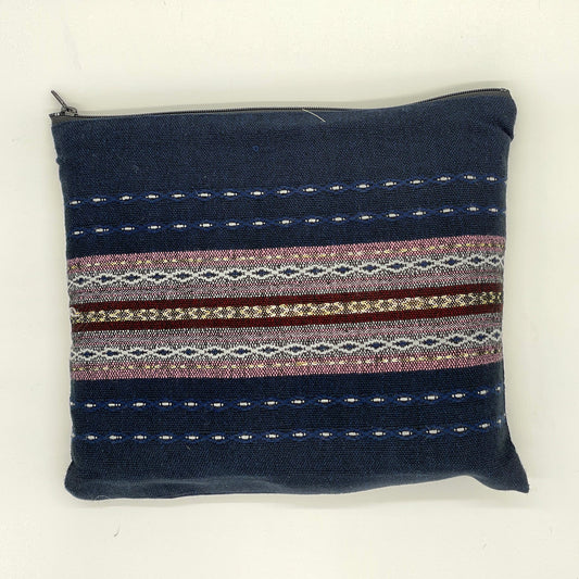 Gabrieli Premium - Wool Tallit - Lilac Purple, White, Bordeaux and Gold on Dark Blue