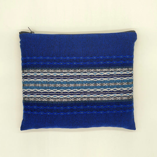 Gabrieli Premium - Wool Tallit - Shades of Blue with Silver on Blue