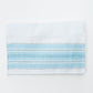 Elia - Silk Tallit - Baby Blue with Silver on White