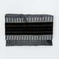 Elia - Silk Tallit- Black with Gold on Gray