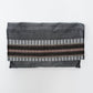 Elia - Silk Tallit- Pink with gold on Gray