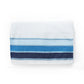 Noam - Silk Tallit - 3 Blues and Silver on White