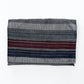 Ella - Silk Tallit- Blues and Bordeaux with Silver on Gray