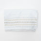 Elia - Silk Tallit - Gold and Silver on White