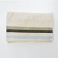 Emanuel - Cotton Tallit - Blue and Green Wide Stripes on Off-White