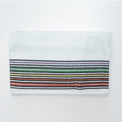 Purim - Cotton Tallit - White Background