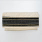 Adam - Cotton Tallit - Black and Gold on Off-White