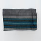 Elia - Silk Tallit- Flag Blue with gold on Gray