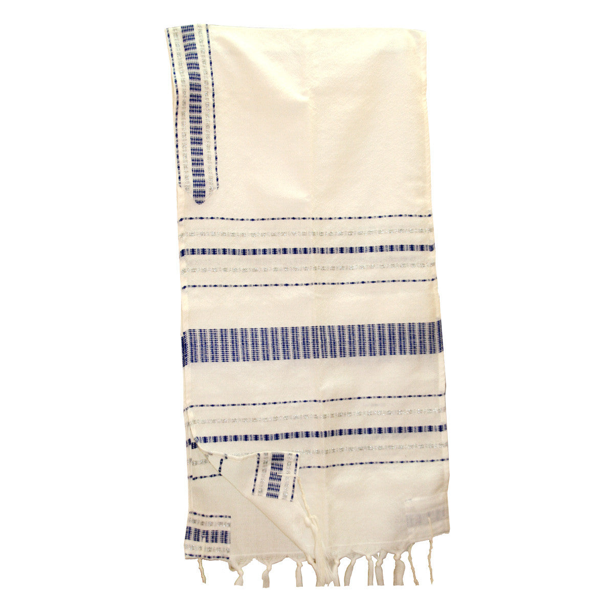 Perach - Wool Tallit - Blue and Silver